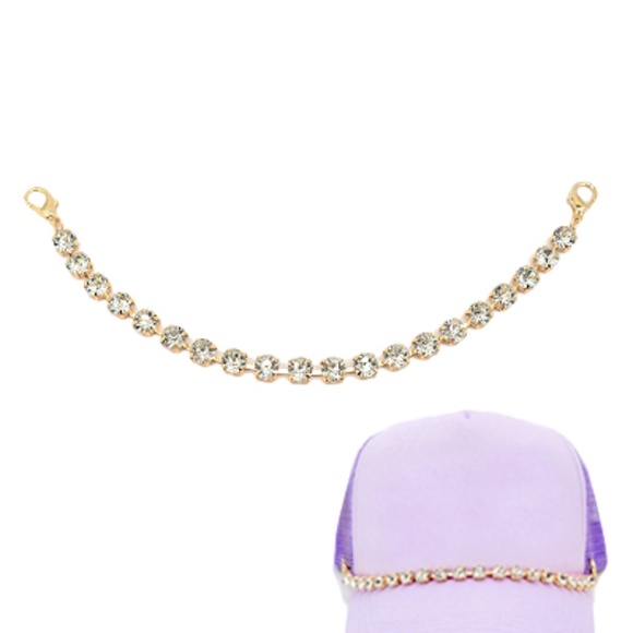Crystal Round Hat Chain - Picture 1 of 2